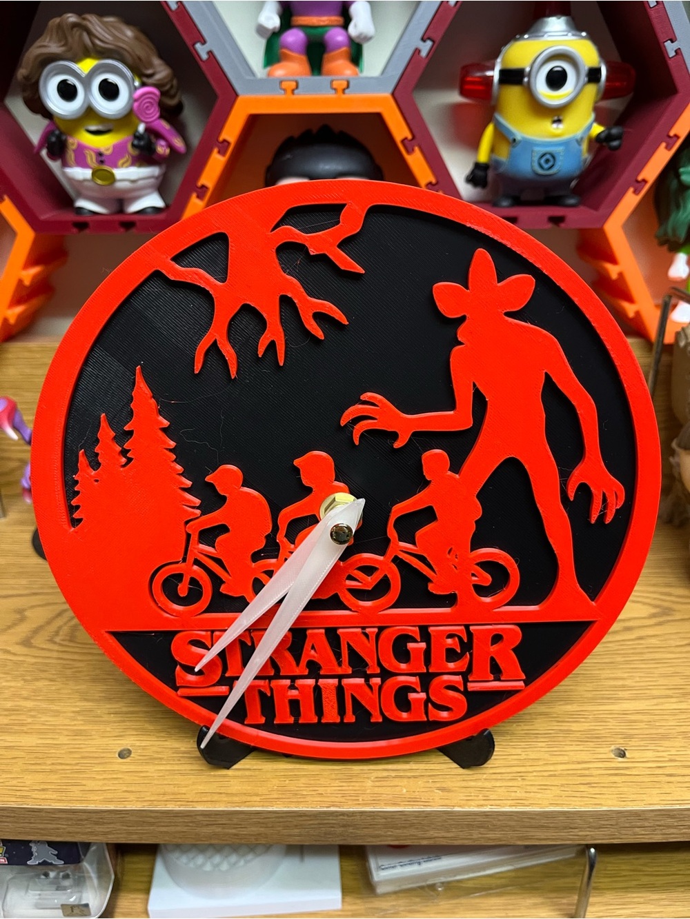 Kids Wall Clock - Red and Black